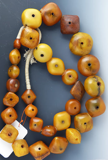 Berber Faux Amber Resin Beads, Morocco, Sold Individually - Rita